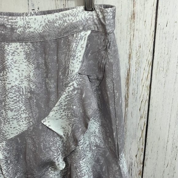 Sim & Sam Snakeskin Ruffle Mini Wrap Skirt - Picture 4 of 10